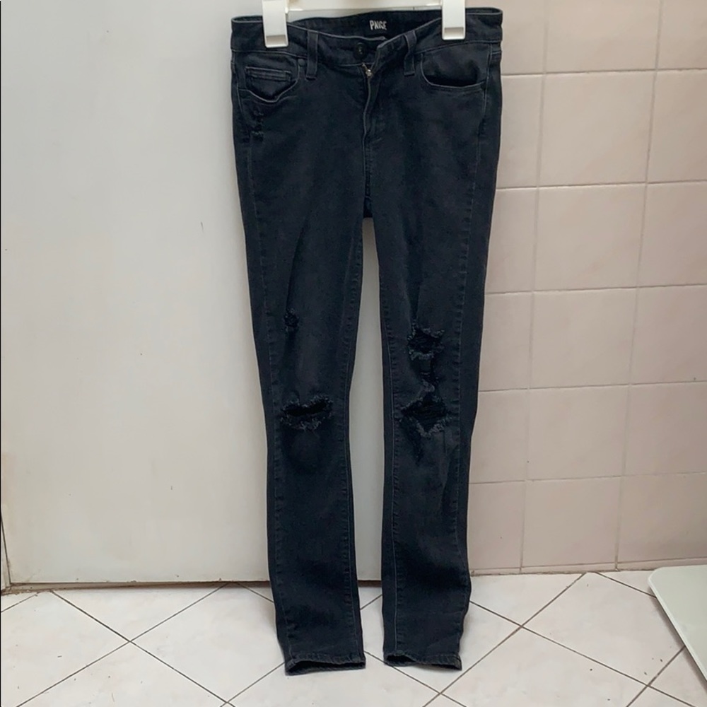 Faded Black PAIGE Jeans “Verdugo Ankle” Style